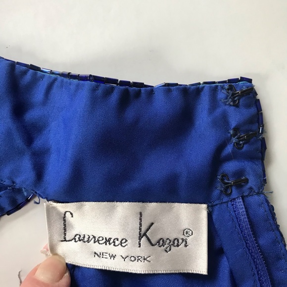 Laurence Kazar blue sequins dress - Picture 10 of 13